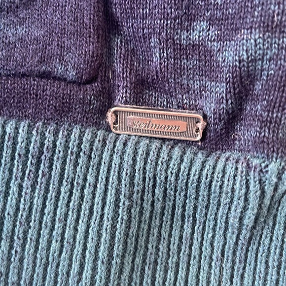 Steilmann Cardigan Sweater Women’s Navy Green Size 8 Heart - Picture 4 of 6